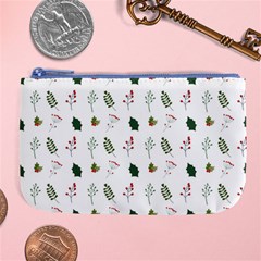 Leaves Mistletoe Plants Winter Large Coin Purse by Ravend