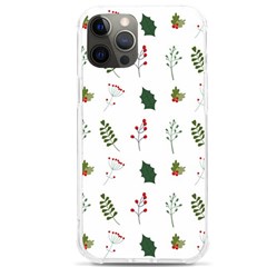 Leaves Mistletoe Plants Winter Iphone 12 Pro Max Tpu Uv Print Case by Ravend