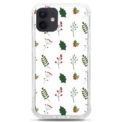 Leaves Mistletoe Plants Winter Iphone 12 Mini Tpu Uv Print Case	 by Ravend