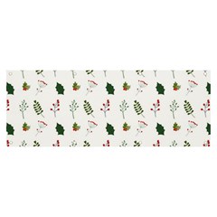 Leaves Mistletoe Plants Winter Banner And Sign 8  X 3  by Ravend