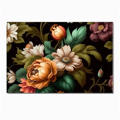 Floral Flower Blossom Bloom Flora Postcards 5  X 7  (pkg Of 10) by Ravend