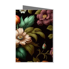 Floral Flower Blossom Bloom Flora Mini Greeting Cards (pkg Of 8) by Ravend