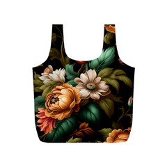 Floral Flower Blossom Bloom Flora Full Print Recycle Bag (s) by Ravend