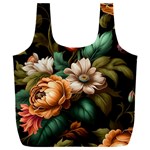 Floral Flower Blossom Bloom Flora Full Print Recycle Bag (XXL) Front