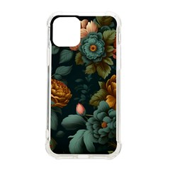 Floral Flower Blossom Turquoise Iphone 11 Pro 5 8 Inch Tpu Uv Print Case by Ravend