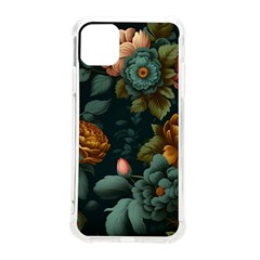 Floral Flower Blossom Turquoise Iphone 11 Pro Max 6 5 Inch Tpu Uv Print Case by Ravend