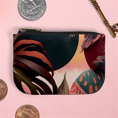 Ai Generated Leaves Foliage Plants Mini Coin Purse by Ravend