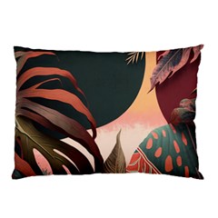 Ai Generated Leaves Foliage Plants Pillow Case (two Sides) by Ravend