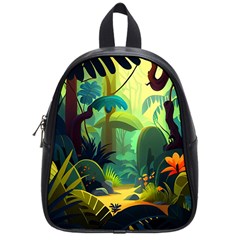 Jungle Rainforest Tropical Forest School Bag (small) by Ravend