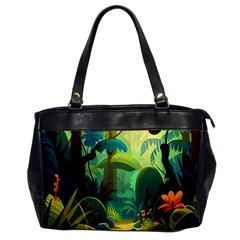 Jungle Rainforest Tropical Forest Oversize Office Handbag by Ravend