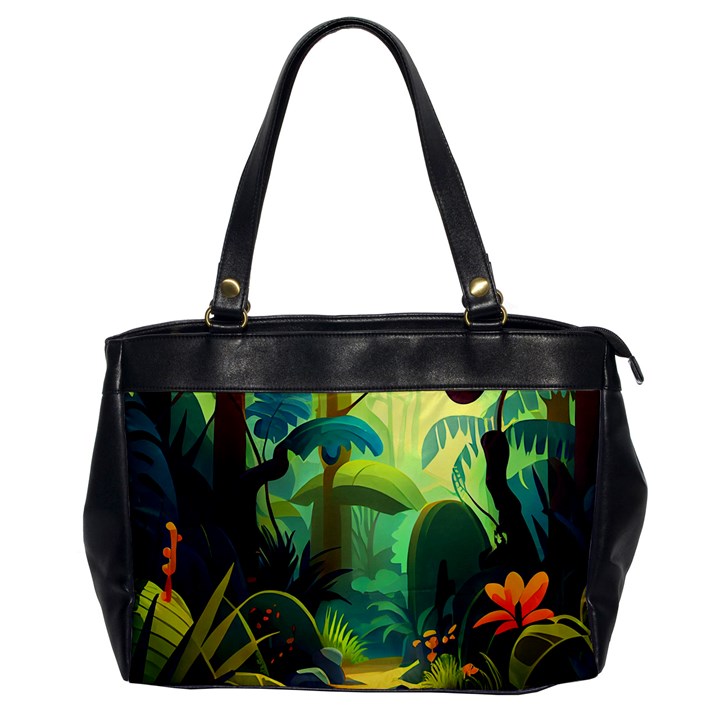 Jungle Rainforest Tropical Forest Oversize Office Handbag