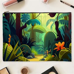 Jungle Rainforest Tropical Forest Cosmetic Bag (xxxl) by Ravend