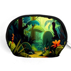 Jungle Rainforest Tropical Forest Accessory Pouch (medium) by Ravend