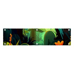 Jungle Rainforest Tropical Forest Banner And Sign 4  X 1  by Ravend