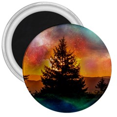 Tree Nature Landscape Fantasy 3  Magnets by Ravend