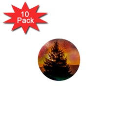 Tree Nature Landscape Fantasy 1  Mini Buttons (10 Pack)  by Ravend