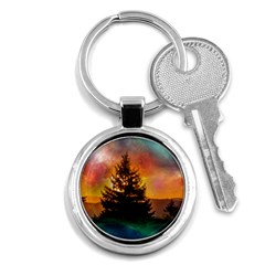 Tree Nature Landscape Fantasy Key Chain (round) by Ravend