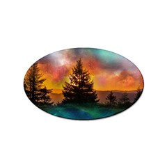 Tree Nature Landscape Fantasy Sticker Oval (10 Pack) by Ravend