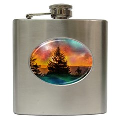 Tree Nature Landscape Fantasy Hip Flask (6 Oz) by Ravend