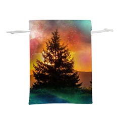 Tree Nature Landscape Fantasy Lightweight Drawstring Pouch (s) by Ravend