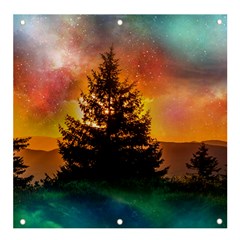 Tree Nature Landscape Fantasy Banner And Sign 4  X 4  by Ravend