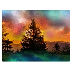 Tree Nature Landscape Fantasy One Side Premium Plush Fleece Blanket (extra Small)