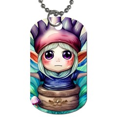 Shroom Mushrooms Dog Tag (one Side) by GardenOfOphir