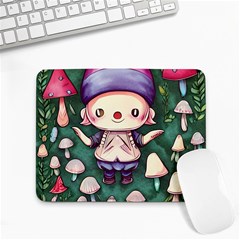 Toadstool Mushrooms Small Mousepad by GardenOfOphir