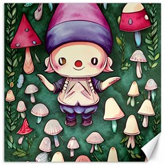 Toadstool Mushrooms Canvas 12  X 12  by GardenOfOphir