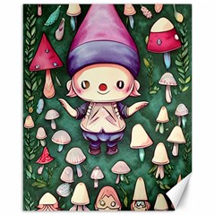 Toadstool Mushrooms Canvas 16  X 20  by GardenOfOphir