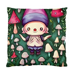 Toadstool Mushrooms Standard Cushion Case (one Side) by GardenOfOphir