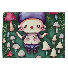 Toadstool Mushrooms Cosmetic Bag (xxl) by GardenOfOphir