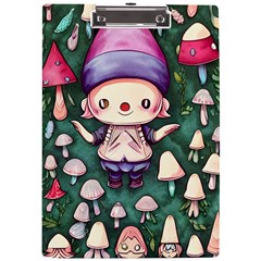 Toadstool Mushrooms A4 Acrylic Clipboard by GardenOfOphir