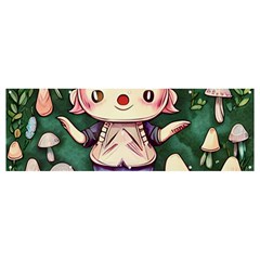 Toadstool Mushrooms Banner And Sign 12  X 4  by GardenOfOphir