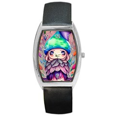 Conjuration Mushrooms Barrel Style Metal Watch by GardenOfOphir