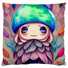 Conjuration Mushrooms Standard Premium Plush Fleece Cushion Case (one Side) by GardenOfOphir