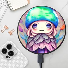 Conjuration Mushrooms Wireless Fast Charger(black) by GardenOfOphir