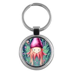 Toadstool Necromancy Mojo Key Chain (round) by GardenOfOphir