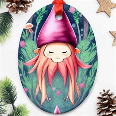 Toadstool Necromancy Mojo Oval Ornament (two Sides) by GardenOfOphir