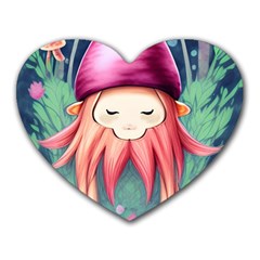 Toadstool Necromancy Mojo Heart Mousepad by GardenOfOphir