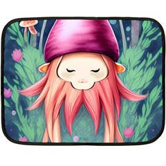 Toadstool Necromancy Mojo One Side Fleece Blanket (mini) by GardenOfOphir