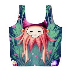 Toadstool Necromancy Mojo Full Print Recycle Bag (l) by GardenOfOphir