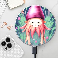 Toadstool Necromancy Mojo Wireless Fast Charger(white) by GardenOfOphir