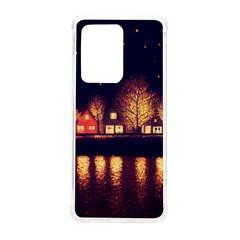 Night Houses River Bokeh Leaves Samsung Galaxy S20 Ultra 6 9 Inch Tpu Uv Case by Ravend