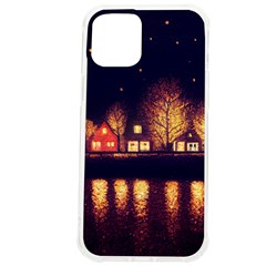 Night Houses River Bokeh Leaves Iphone 12 Pro Max Tpu Uv Print Case by Ravend