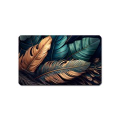 Ai Generated Leaves Foliage Plants Magnet (Name Card)