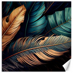 Ai Generated Leaves Foliage Plants Canvas 12  x 12 