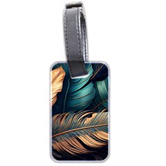 Ai Generated Leaves Foliage Plants Luggage Tag (two sides)