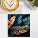 Ai Generated Leaves Foliage Plants UV Print Square Tile Coaster  Front