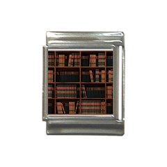 Books Bookshelf Bookcase Library Italian Charm (13mm) by Ravend